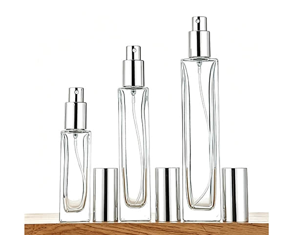 30ml Empty Rectangular Clear Empty Perfume Bottle
