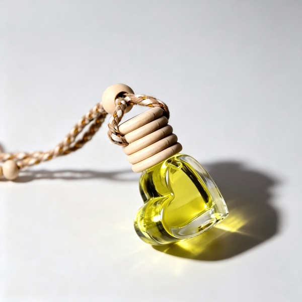 5ml heart shape hanging car perfume bottle