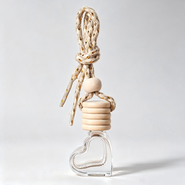 5ml heart shape hanging car perfume bottle