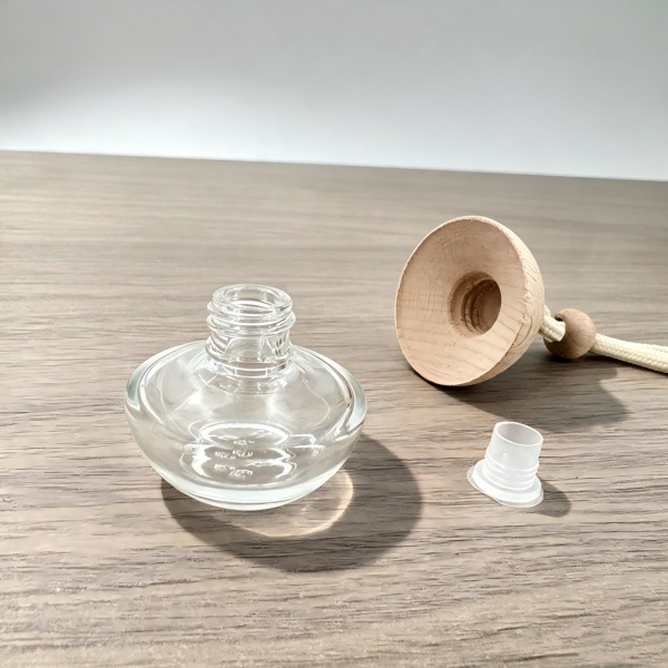 Car air diffuser perfume glass bottle