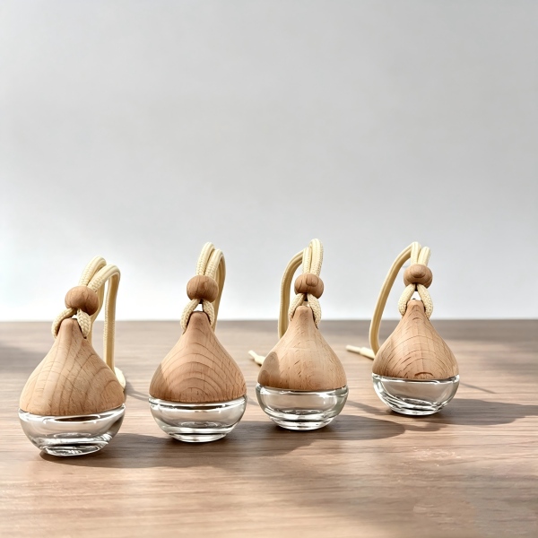 Car air diffuser perfume glass bottle